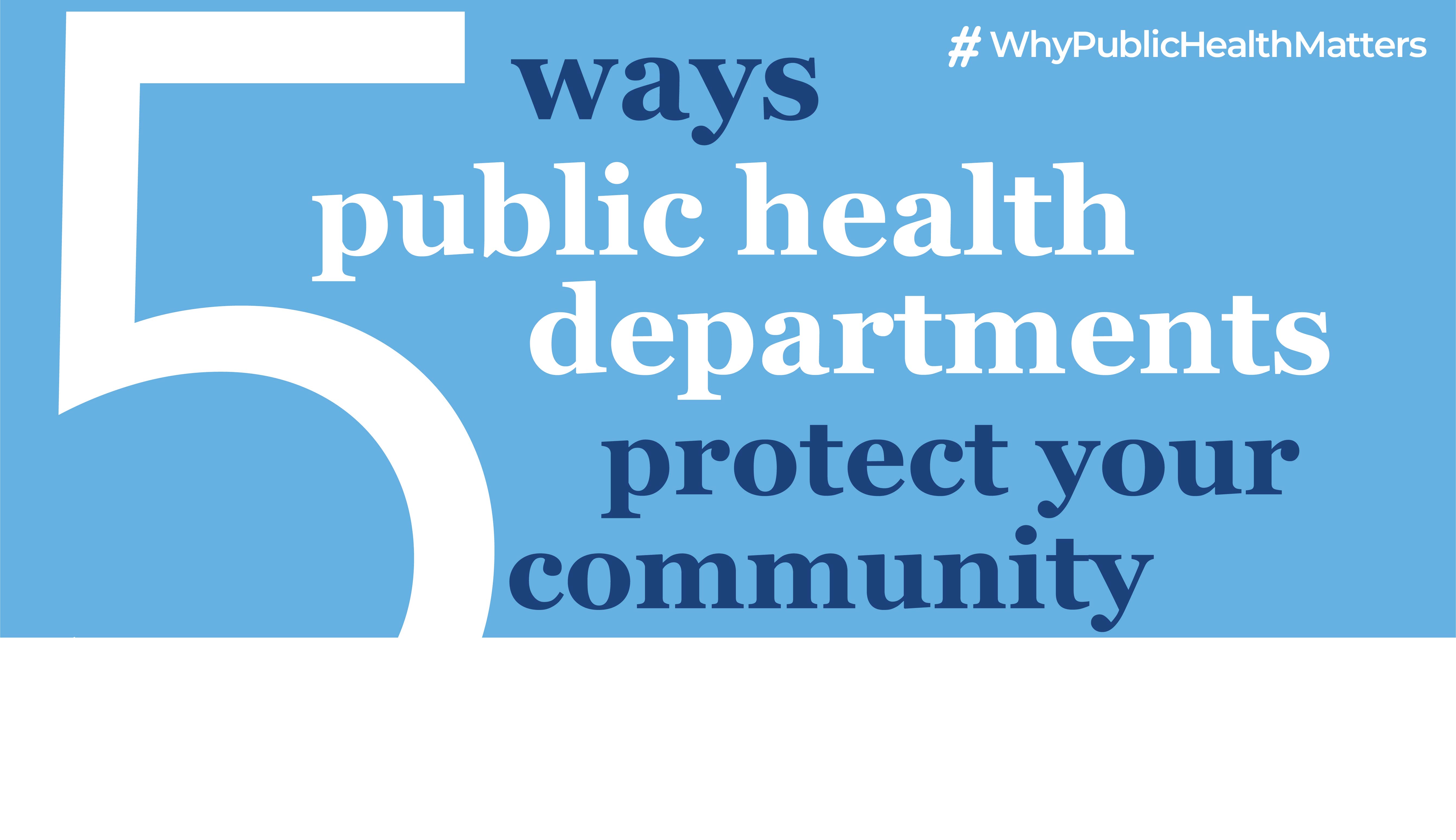 Infographic 5 Ways Public Health Departments Protect Your Community De Beaumont Foundation
