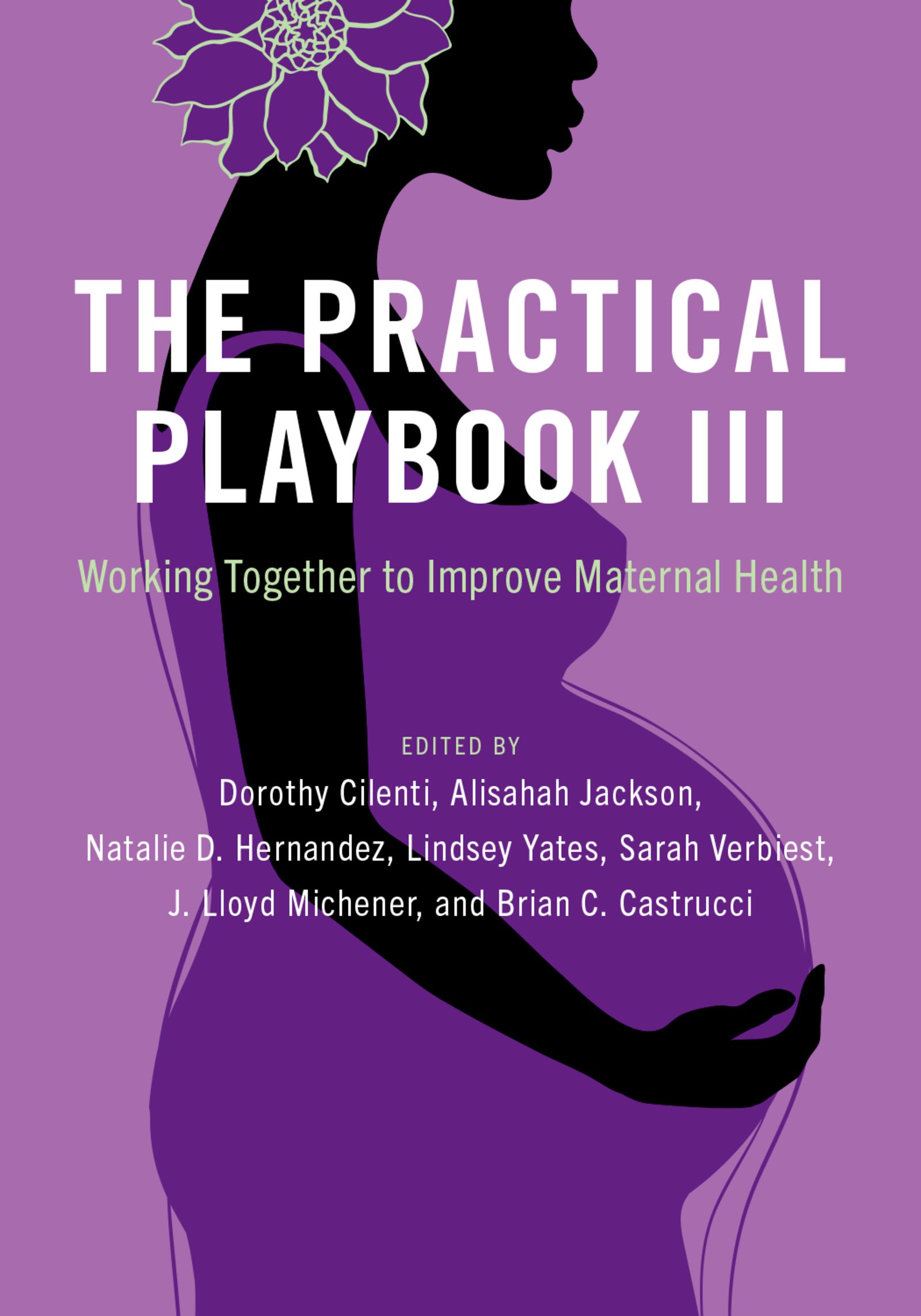 Cover of The Practical Playbook III featuring the silhouette of a pregnant person. 