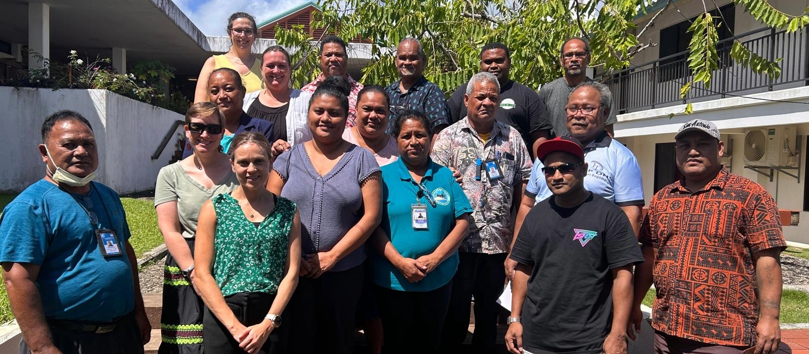 Yap Leadership with dBF and ASTHO staff on island. Photo courtesy of Yap Department of Health Services