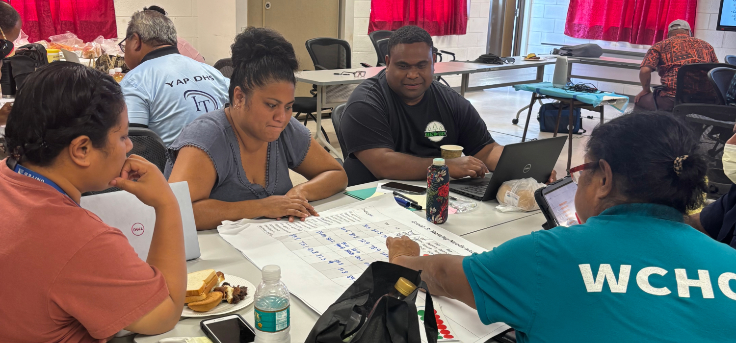 Yap TA workshop. Photo courtesy of Yap Department of Health Services